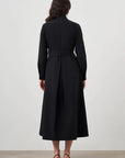 Mizalle Button Up Belted Dress Black Apparel Black