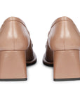 Saint G Viviana Heel Loafers Taupe
