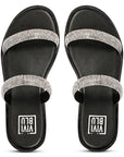 Vivi Blu Zaeneb Flats Footwear Black Silver