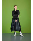 Pleated Skirted Long Dress Black Bri̇ Fınal Item - Porterist 1