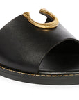 Vivi Blu Amber Flats Footwear Black