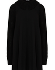 Black Knit Details Dress