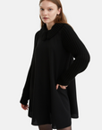 Black Knit Details Dress