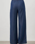 Mizalle Wide Leg Denim Pants Indigo Apparel Indigo
