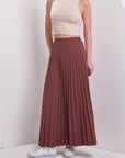 Basic Pleated Skirt Brown Ka Sz Fınal Item - Porterist 2