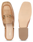 Future Brands Group Beige Izaara Heeled Mule - Porterist 4