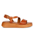 Vivi Blu - Nasrin Wedges Footwear - Cognac