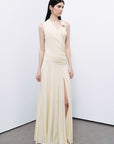 Yellow Accessory Detailed Maxi Dress