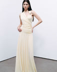 Yellow Accessory Detailed Maxi Dress