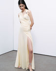 Yellow Accessory Detailed Maxi Dress