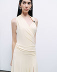 Yellow Accessory Detailed Maxi Dress
