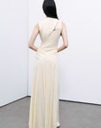 Yellow Accessory Detailed Maxi Dress