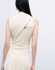 Yellow Accessory Detailed Maxi Dress