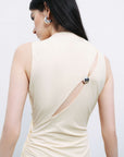 Yellow Accessory Detailed Maxi Dress
