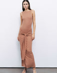 Cinnamon Backless Maxi Dress