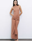 Cinnamon Backless Maxi Dress