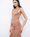 Cinnamon Backless Maxi Dress
