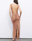 Cinnamon Backless Maxi Dress