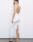 Ecru Backless Maxi Dress
