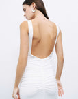 Ecru Backless Maxi Dress