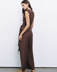 Coffee Pleated Pants