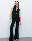 Black Accessory Detailed Blouse