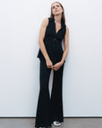 Black Accessory Detailed Blouse