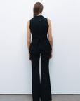 Black Accessory Detailed Blouse