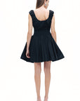 Black Corset Design Mini Dress