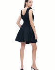 Black Corset Design Mini Dress
