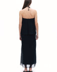 Black Halter Neck Maxi Dress