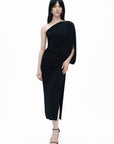 Black Halter Neck Maxi Dress