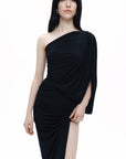 Black Halter Neck Maxi Dress
