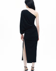 Black Halter Neck Maxi Dress