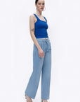 Saxe Printed Detail Crop Top