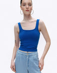 Saxe Printed Detail Crop Top