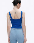 Saxe Printed Detail Crop Top