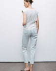 Off-White T-Shirt with Agraffe Accessory Detail