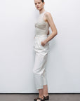 Ivory Twist Detailed Bodysuit