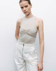 Ivory Twist Detailed Bodysuit