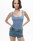 Indigo Mini Denim Shorts