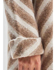 Shawl Collar Long Beige Knitwear Cardigan Fınal Item - Porterist 4