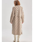 Shawl Collar Long Beige Knitwear Cardigan Fınal Item - Porterist 5