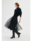 Glittery Baklava Patterned Black Knitwear Sweater Fınal Item - Porterist 4