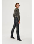 Grey Knitwear Sweater With Handcrafted Spiral Strip Detail Fınal Item - Porterist 5