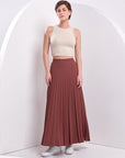 Basic Pleated Skirt Brown Ka Sz Fınal Item - Porterist 1