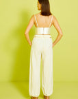 Ecru Trousers Drawstrings At The Waist And Trotters Myjp_ Fınal Item - Porterist 4