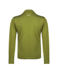Wasabi Green Zoe Silk Cashmere Deep V Neck Sweater Fınal Item - Porterist 8