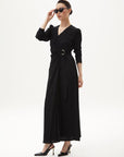 Metal Buckle Detailed Stylish Black Dress Fınal Item - Porterist 3