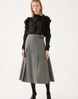 Gray Skirt With Belt Detail Fınal Item - Porterist 1